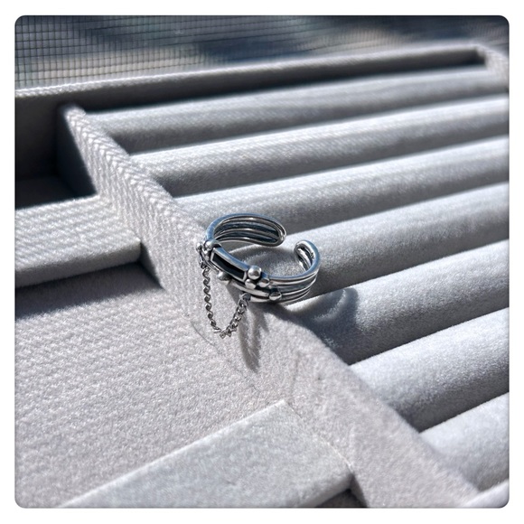 ✨NEW LAUNCH✨925 stamped silver Super Cool style adjustable ring for women girl - Picture 4 of 8